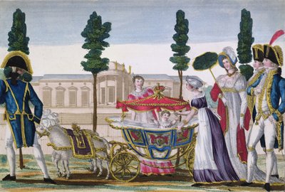 Walking with the King of Rome (1811-32) on the Tuileries Terrace, c.1812 by Dubois